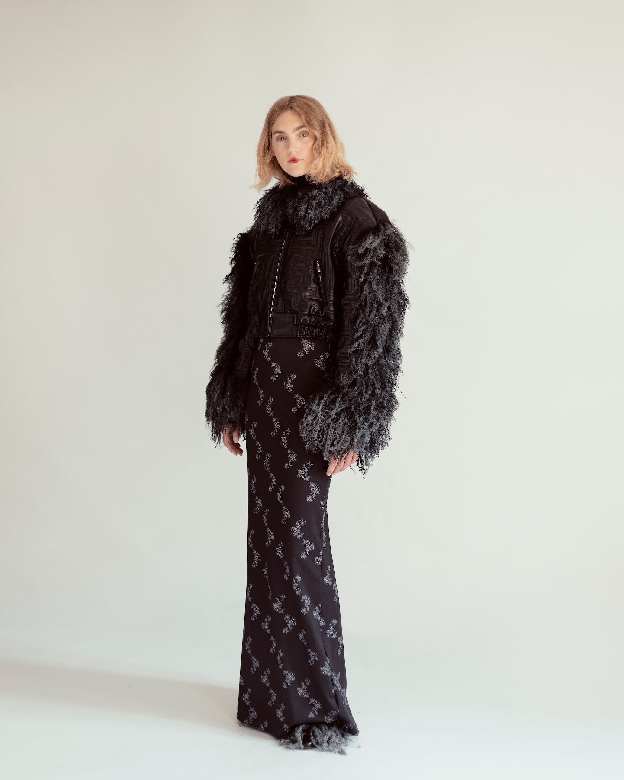 Labyrinth Quilted Leather Jacket