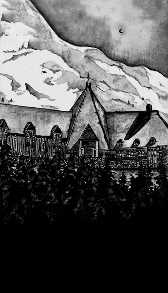 Gothic Long Sleeve Top with Lace-Up Sleeves